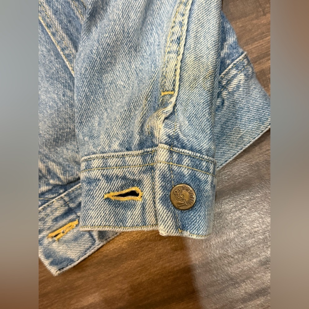 Vintage Lee Riders Blue Denim Trucker Jean Jacket W 18 - Picture 8 of 15